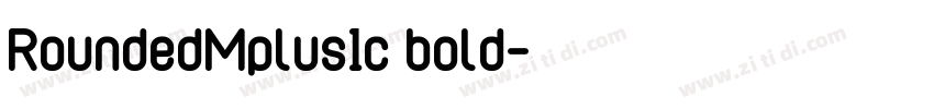 RoundedMplus1c bold字体转换